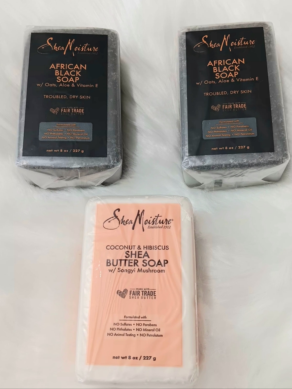 Shea Moisture Skincare Bar Soap 8 oz Bundle